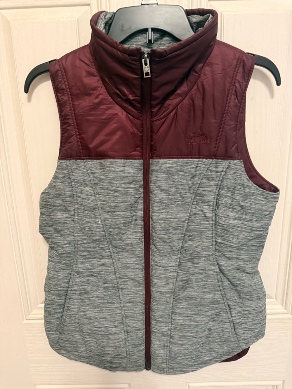 The North Face Burgundy Quilted Women's Vest